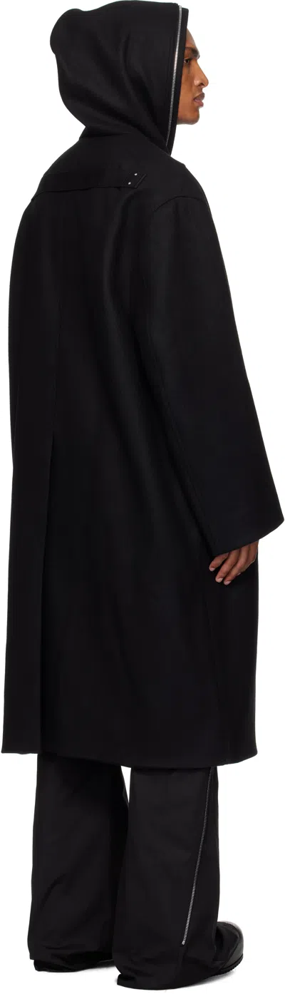 Rick Owens Black Concordians Mac Coat