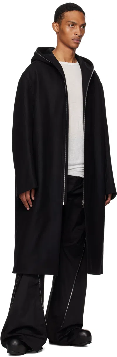 Rick Owens Black Concordians Mac Coat