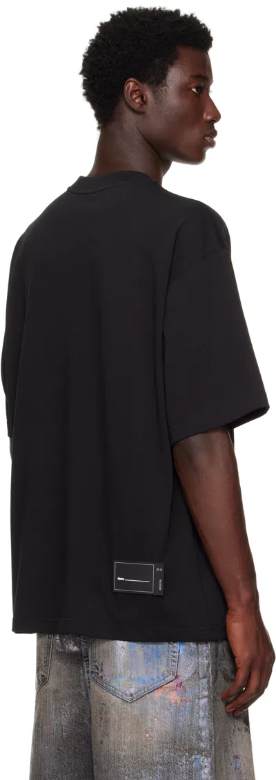We11 Done Logo-print Oversized T-shirt In Black