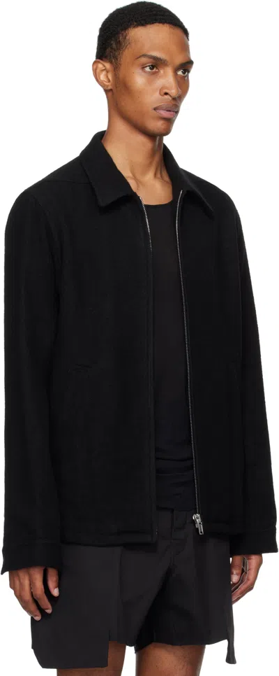 Rick Owens Collared Shirt Jacket Featuring Front Pockets