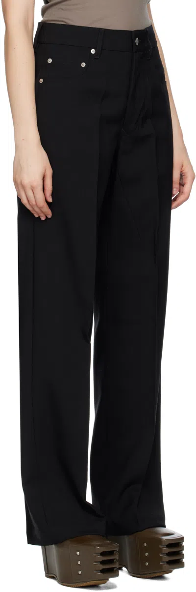 Rick Owens Black Concordians Geth Jeans In Black