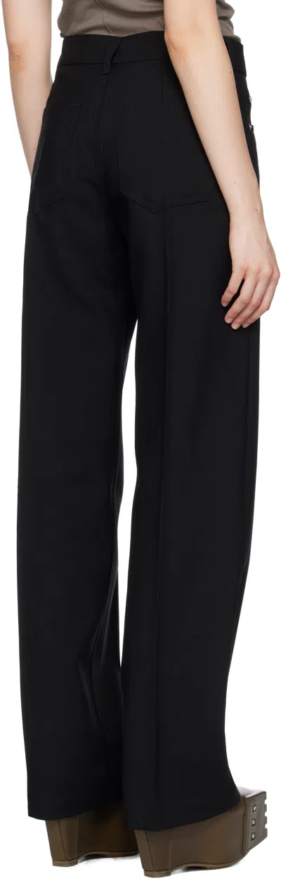 Rick Owens Black Concordians Geth Jeans In Black