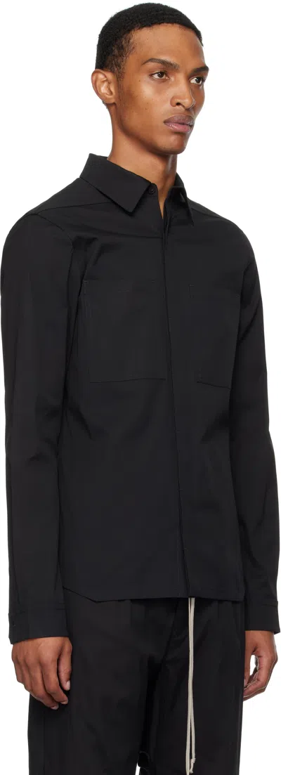 Rick Owens Black Concordians Work Shirt