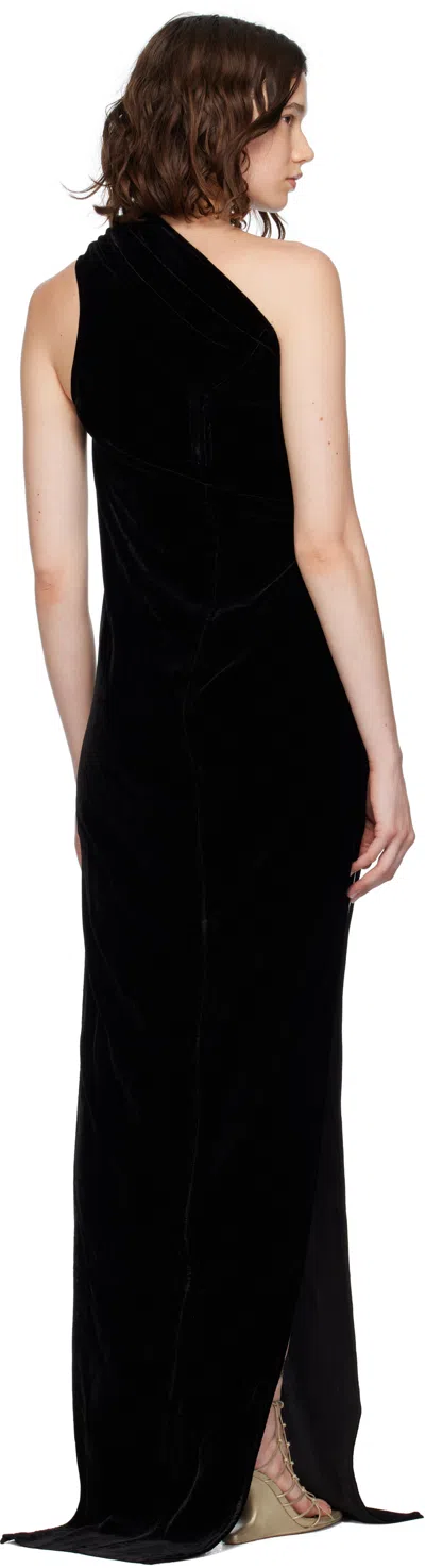 Rick Owens Black Concordians Athena Arrowhead Maxi Dress