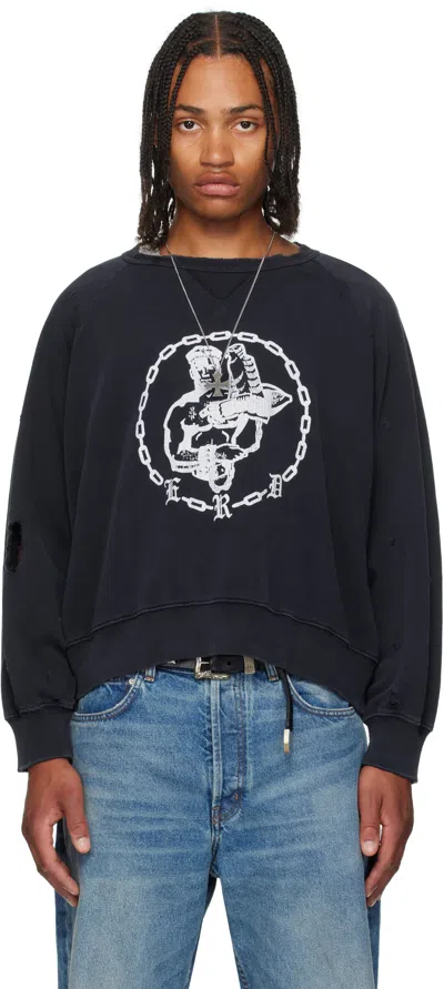 Enfants Riches Deprimes Enfants En Chaine Printed Distressed Cotton-jersey Sweatshirt