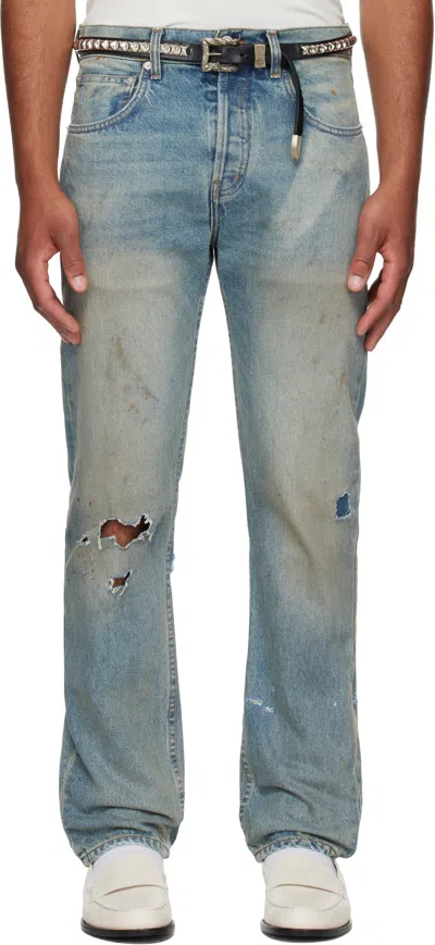 Enfants Riches Deprimes Blue Straight Leg Jeans