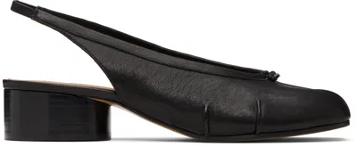 Maison Margiela Black Tabi New Ballerina Slingback Heels