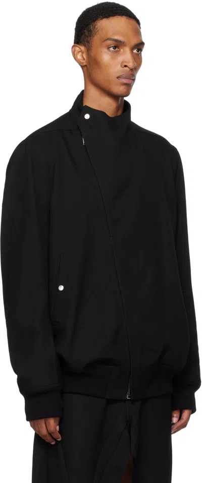 Rick Owens High-neck Asymmetrical Jacket