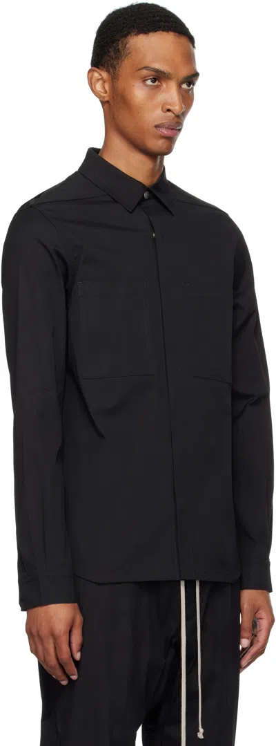 Rick Owens Black Concordians Outer Shirt
