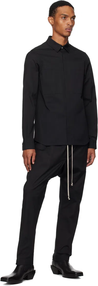 Rick Owens Black Concordians Outer Shirt