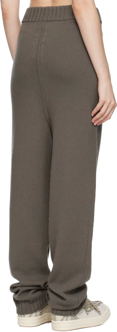 Rick Owens Gray Concordians Rasato Cashmere Knit Lounge Pants