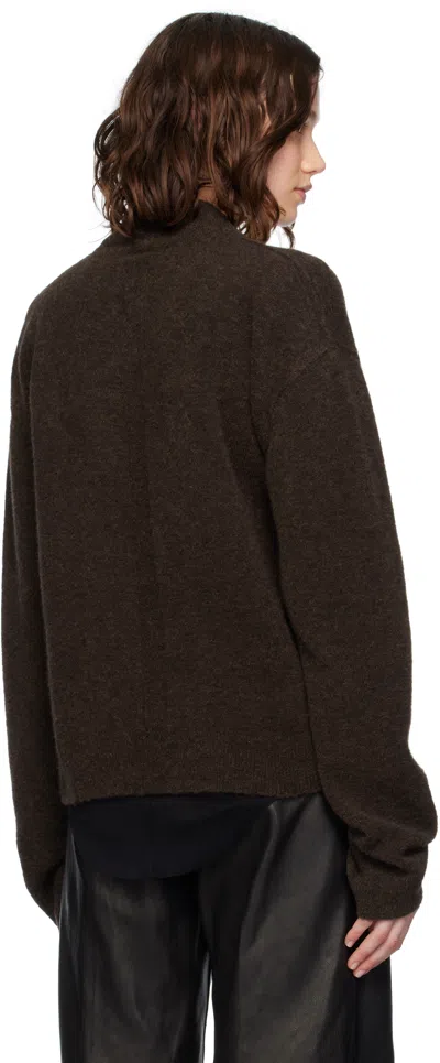 Rick Owens Brown Concordians Tommy Ls Sweater