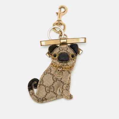 Pre-owned Gucci Oli Oliver Pug Dog Bag Charm