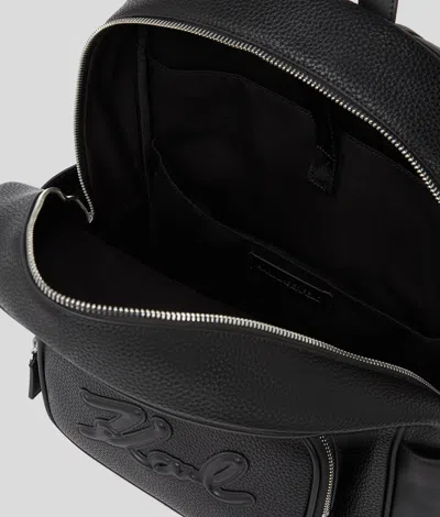 Karl Lagerfeld K/skuare Grainy Backpack