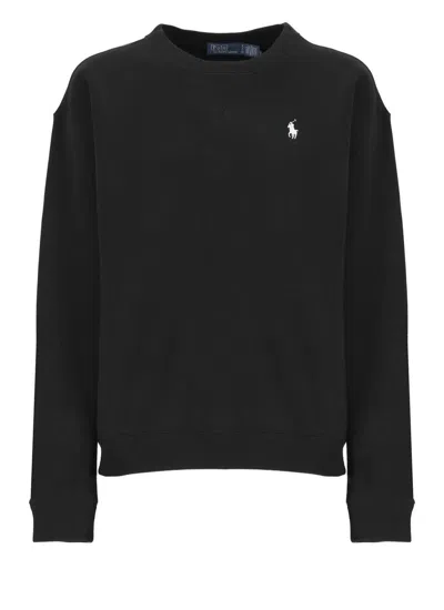 Ralph Lauren Sweatshirt With Pony In Black