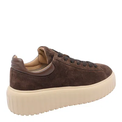 Hogan Leather Lace-up Sneakers Platform Sole