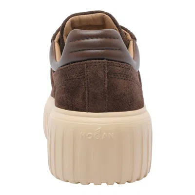 Hogan Leather Lace-up Sneakers Platform Sole