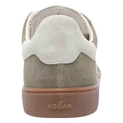 Hogan Round Toe Suede Low Top Sneakers