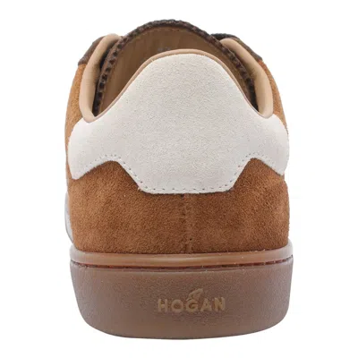Hogan Low Top Suede Sneakers With Contrast Panel In Multi