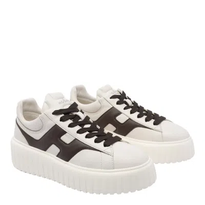 Hogan Nappa Leather Sneakers With Extralight Eva Sole In White