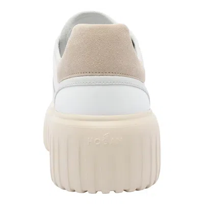 Hogan Low Top Sneakers Platform Sole In White