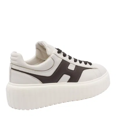 Hogan Nappa Leather Sneakers With Extralight Eva Sole In White