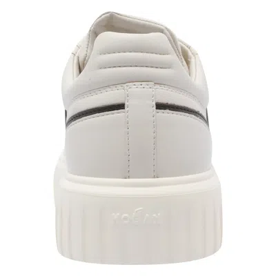 Hogan H-stripes Logo Lace-up Sneakers In White