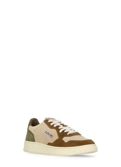 Autry Suede Leather Low Top Sneakers In Multi