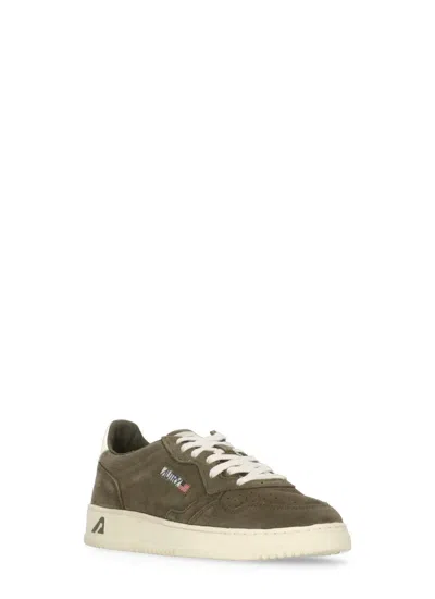 Autry Low-top Suede Sneakers With Rubber Sole And Lace-up Closure