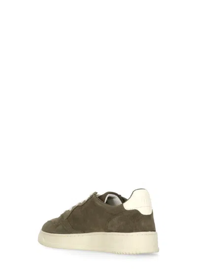 Autry Low-top Suede Sneakers With Rubber Sole And Lace-up Closure