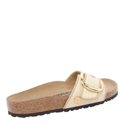 Birkenstock Madrid Big Buckle Raffia Slipper