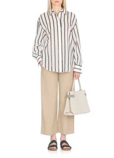Brunello Cucinelli Precious Bands Shoulder Bag