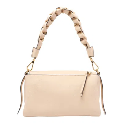 Coccinelle Boheme Grana Double Shoulder Bag In Nude