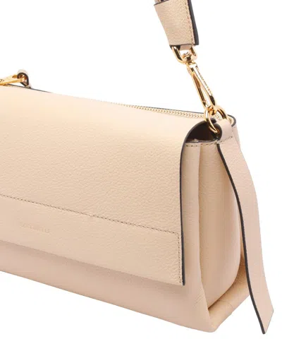 Coccinelle Boheme Grana Double Shoulder Bag In Nude