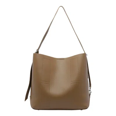 Hogan Shopper Shoulder Bag Top Handle In Brown
