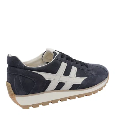 Hogan Low-top Sneakers Round Toeline In Blue