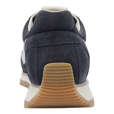 Hogan Low-top Sneakers Round Toeline In Blue