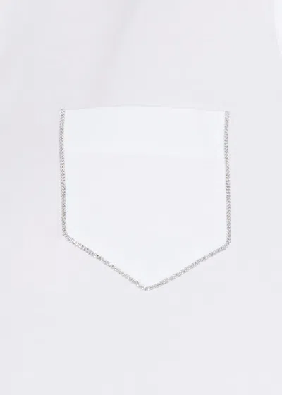 Peserico Sleek Trapezoid Polo Shirt With Masculine Collar In White