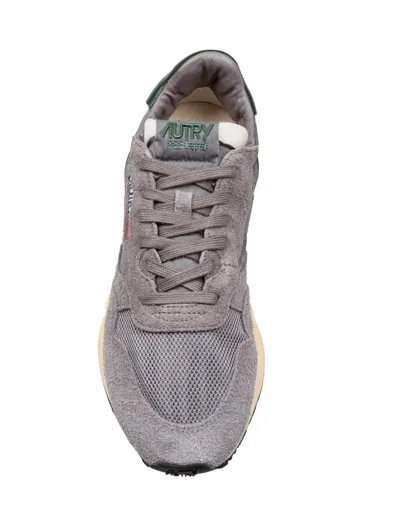 Autry Leather Sneakers In Gray