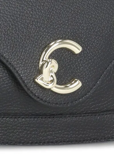 Coccinelle Black Leather Shoulder Bag In Black