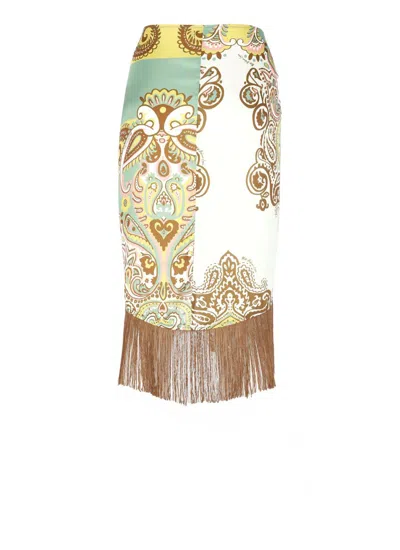 Miss Bikini Paisley Sarong In Green