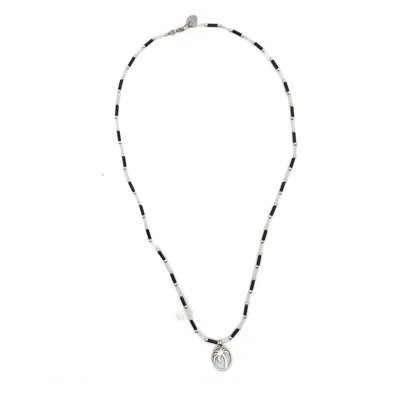 Palm Angels Black  White Necklaces