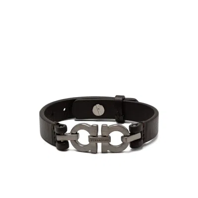 Ferragamo Brown Bracelets In Black