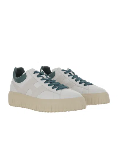 Hogan H Slash Lace-up Shoe In Neutral