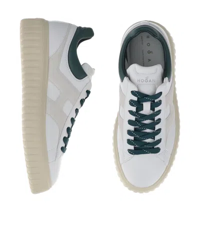 Hogan H Slash Lace-up Shoe In Neutral