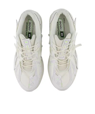 New Balance 1906r White Sneaker With Mesh Design And Side Logo In Synthetic Fiber Unisex In Black