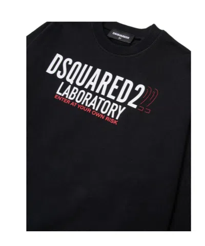 Dsquared2 Kids Logo Printed Crewneck Saweatshirt In Multi