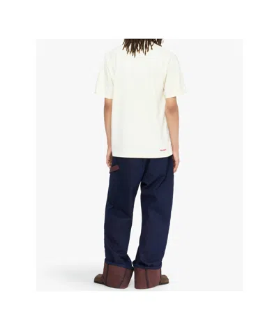 Jw Anderson Cotton T-shirt Neck Crew Short Sleeves In Nude