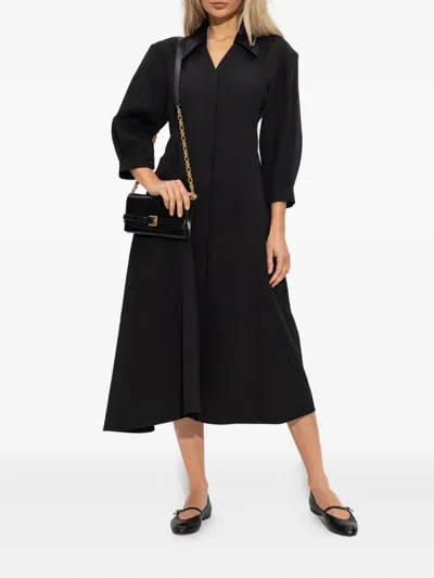 Jil Sander Long-sleeves Midi Dress