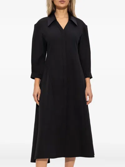 Jil Sander Long-sleeves Midi Dress
